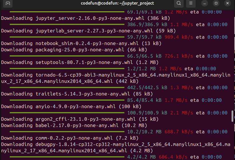 instalasi jupyter Langkah instalasi Jupyter melalui terminal Ubuntu
